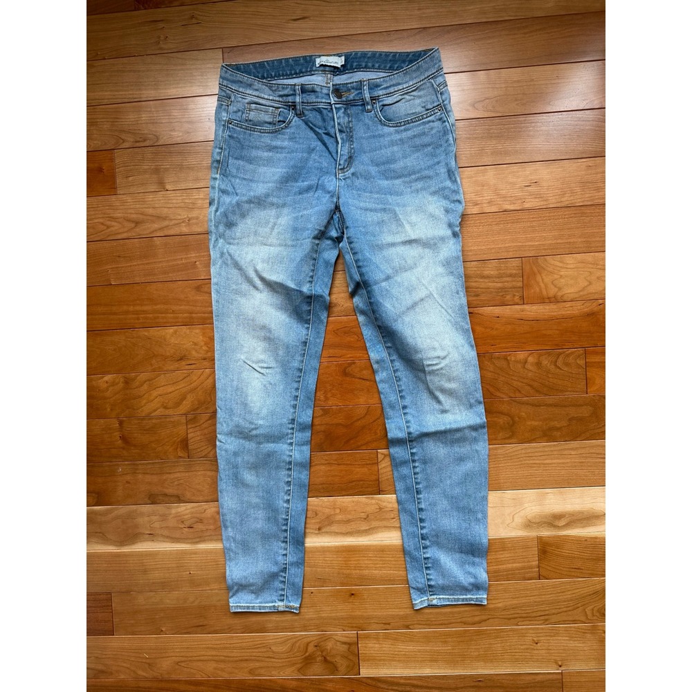 LL Bean Signature Skinny Jeans Womens 6 Light Wash Denim Mid Rise Slim Fit